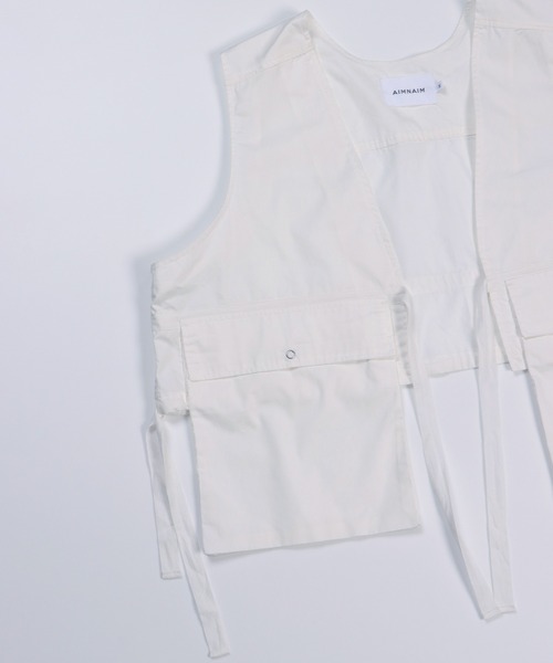 AIMNAIM（エイムネイム）の「CARGO VEST（ベスト・メンズ・オフホワイト/カーキ/ロイヤルブルー・MEDIUM/LARGE）」の21枚目の写真