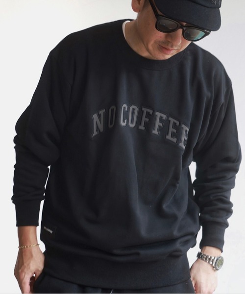 NO COFFEE(ノーコーヒー)の「アーチロゴ クルーネックスウェット(Tシャツ/カットソー・メンズ・ホワイト/ブラック・X-LARGE/MEDIUM/LARGE)」の2枚目の写真