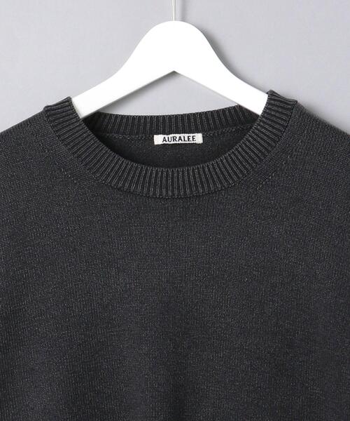 AURALEE（オーラリー）の「＜AURALEE（オーラリー）＞ ストーンウォッシュド クルーネック ニット■■■（ニット/セーター・メンズ・ブラック・4/3/5）」の3枚目の写真