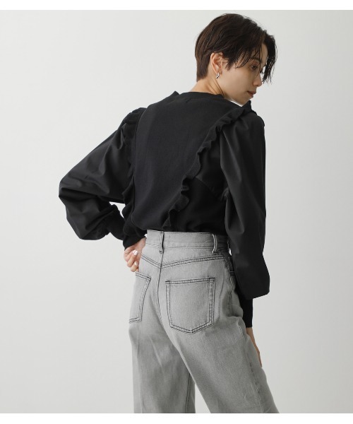 FRILL KNIT PULLOVER/フリルニットプルオーバー（ニット