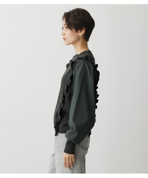 FRILL KNIT PULLOVER/フリルニットプルオーバー（ニット/セーター