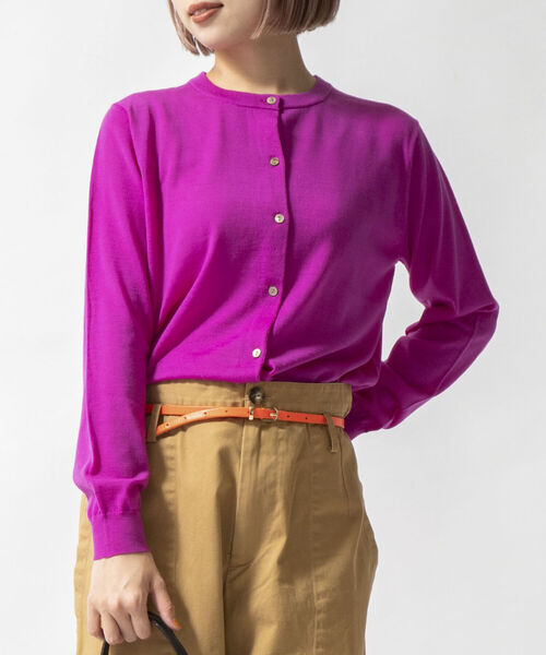 ベーシッククルーネックカーディガン