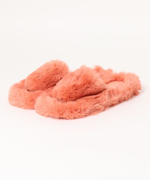 STYLEBLOCK（スタイルブロック）の「ふわふわファースリッパサンダル（サンダル・レディース・ベージュ/ホワイト/ブラック/ブルー/オレンジ/イエロー・36/39/38/40/37/35）」の11枚目の写真