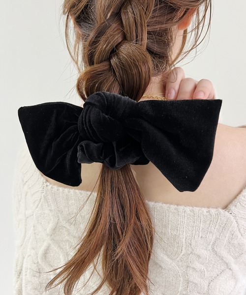 Loueme(ルエム)の「ベロアリボンシュシュ(シュシュ・レディース・ブラック/ブラウン/カーキ・FREE)」の10枚目の写真