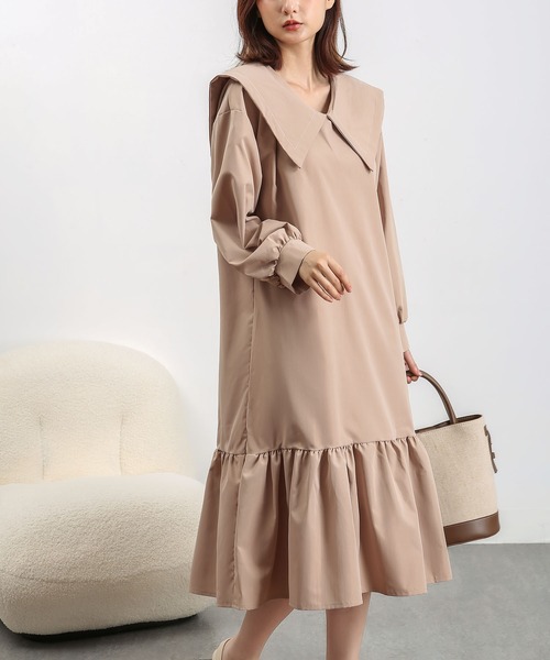 MAISON DE THERESE(メゾン ド テレーズ)の「ワンピース(ワンピース・レディース・ブラック/ベージュ・LARGE/MEDIUM)」の6枚目の写真