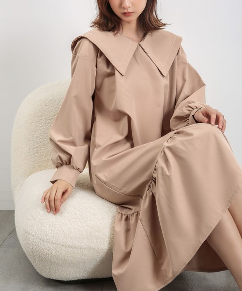 MAISON DE THERESE(メゾン ド テレーズ)の「ワンピース(ワンピース・レディース・ブラック/ベージュ・LARGE/MEDIUM)」の4枚目の写真
