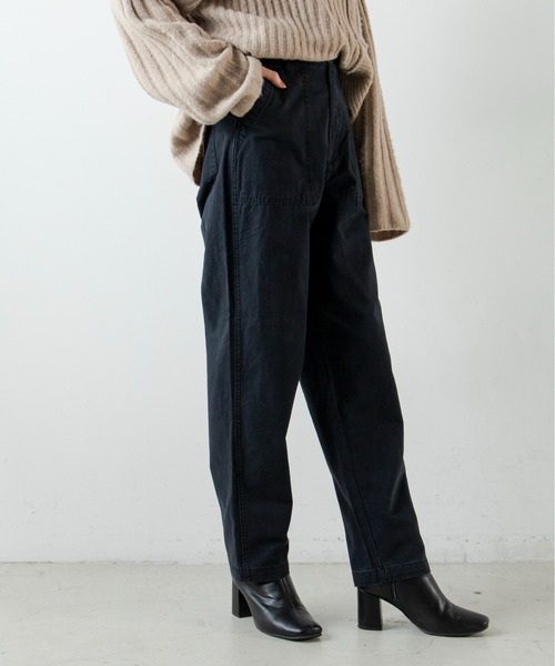 ANGIE（アンジー）の「ツイルベイカーパンツ（チノパンツ・レディース・ブラック/カーキ・SMALL/MEDIUM）」の12枚目の写真