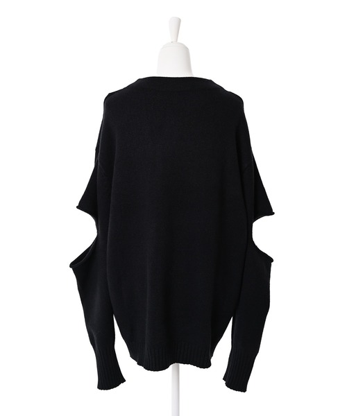 Narcissus（ナルシス）の「【SINN】Narcissusオリジナル　カットオフニット（ニット/セーター・レディース・ホワイト/ブラック/グリーン・FREE）」の5枚目の写真