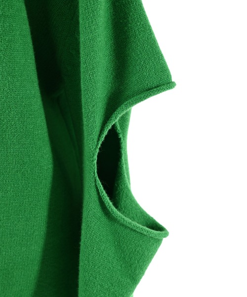 Narcissus（ナルシス）の「【SINN】Narcissusオリジナル　カットオフニット（ニット/セーター・レディース・ホワイト/ブラック/グリーン・FREE）」の9枚目の写真