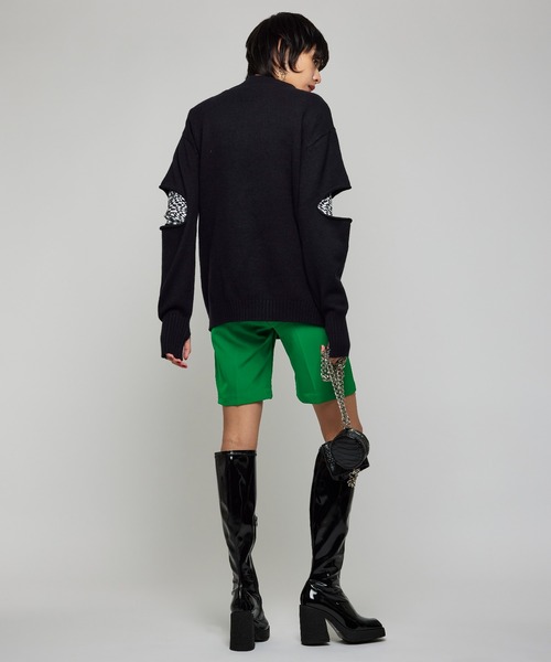 Narcissus（ナルシス）の「【SINN】Narcissusオリジナル　カットオフニット（ニット/セーター・レディース・ホワイト/ブラック/グリーン・FREE）」の21枚目の写真