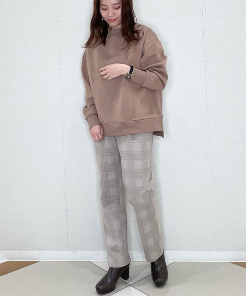 DRESKIP(ドレスキップ)の「◆ベルト付チェックストレ-トパンツ(その他パンツ・レディース・ブラック/ダークブラウン/ライトベージュ・02/03/04)」の10枚目の写真