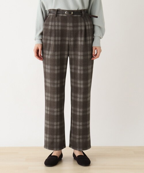 DRESKIP(ドレスキップ)の「◆ベルト付チェックストレ-トパンツ(その他パンツ・レディース・ブラック/ダークブラウン/ライトベージュ・02/03/04)」の20枚目の写真