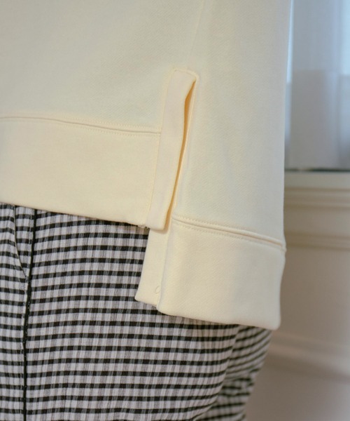 VIS（ビス）の「【ViSage】【MARION CREPESコラボ】裏毛起毛プリントプルオーバー（ルームウェア/パジャマ・レディース・ダークブラウン/クリーム・FREE）」の22枚目の写真