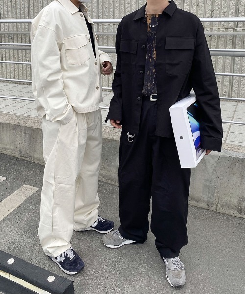 HOLY IN CODE（ホーリーインコード）の「HOLY IN CODE 繧ｳ繝・ヨ繝ｳ繝医Λ繝・き繝ｼ繧ｸ繝｣繧ｱ繝・ヨ（ブルゾン・メンズ・ブラック/アイボリー・FREE）」の6枚目の写真