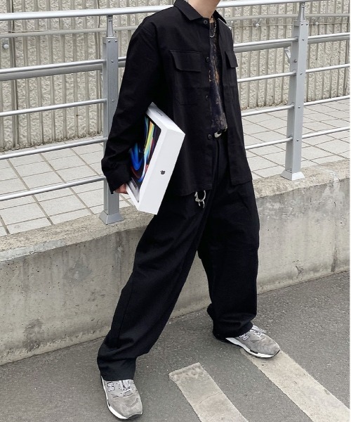 HOLY IN CODE（ホーリーインコード）の「HOLY IN CODE 繧ｳ繝・ヨ繝ｳ繝医Λ繝・き繝ｼ繧ｸ繝｣繧ｱ繝・ヨ（ブルゾン・メンズ・ブラック/アイボリー・FREE）」の8枚目の写真