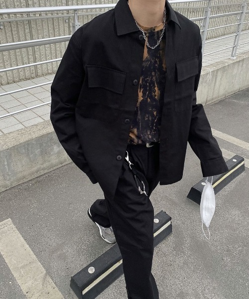 HOLY IN CODE（ホーリーインコード）の「HOLY IN CODE 繧ｳ繝・ヨ繝ｳ繝医Λ繝・き繝ｼ繧ｸ繝｣繧ｱ繝・ヨ（ブルゾン・メンズ・ブラック/アイボリー・FREE）」の13枚目の写真