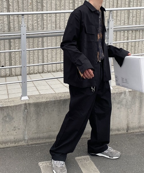 HOLY IN CODE（ホーリーインコード）の「HOLY IN CODE 繧ｳ繝・ヨ繝ｳ繝医Λ繝・き繝ｼ繧ｸ繝｣繧ｱ繝・ヨ（ブルゾン・メンズ・ブラック/アイボリー・FREE）」の15枚目の写真