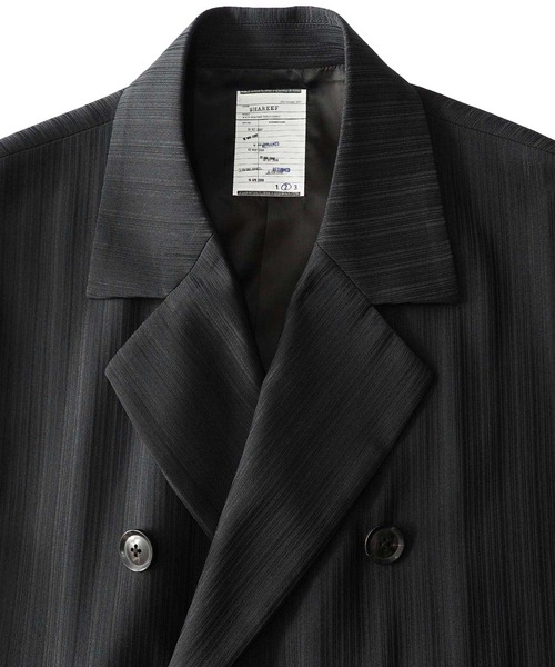 SHAREEF（シャリーフ）の「SLEEVE LESS COAT（チェスターコート・メンズ・ホワイト系その他/ブラック・1/2）」の5枚目の写真