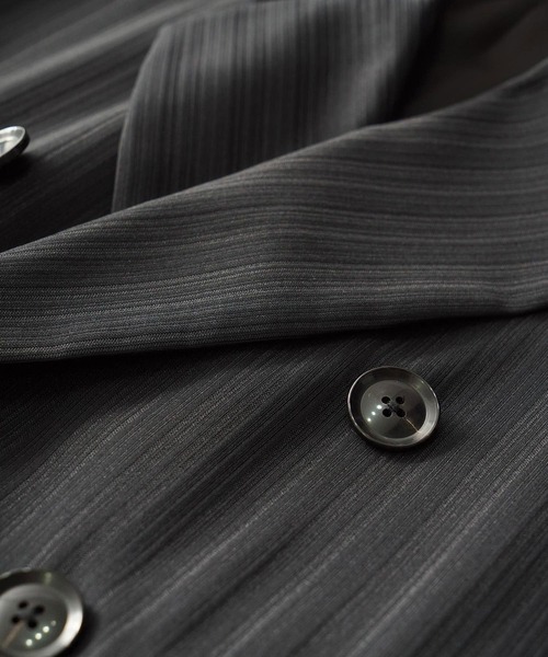 SHAREEF（シャリーフ）の「SLEEVE LESS COAT（チェスターコート・メンズ・ホワイト系その他/ブラック・1/2）」の6枚目の写真