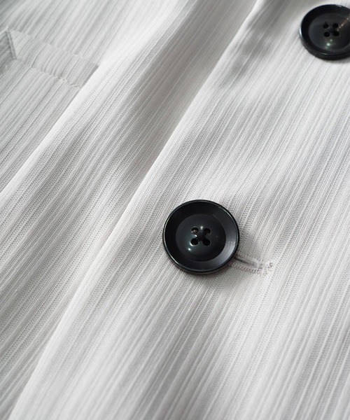 SHAREEF（シャリーフ）の「SLEEVE LESS COAT（チェスターコート・メンズ・ホワイト系その他/ブラック・1/2）」の15枚目の写真