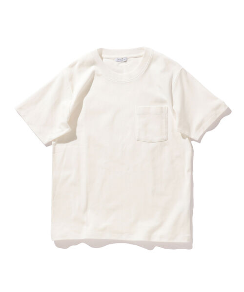 BEAMS LIGHTS(ビームスライツ)の「【WEB限定】BEAMS LIGHTS / ギザコットン スプレンダーツイスト スリム クルー Tシャツ(Tシャツ/カットソー・メンズ・ホワイト/チャコールグレー/ネイビー・SMALL/MEDIUM/LARGE/X-LARGE)」の2枚目の写真