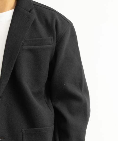 NYLAUS(ナイラス)の「フェイクウール ワイドテーラードジャケット(テーラードジャケット・メンズ・ブラック/オートミール/パープル系/ベージュ系・M/L/LL)」の13枚目の写真
