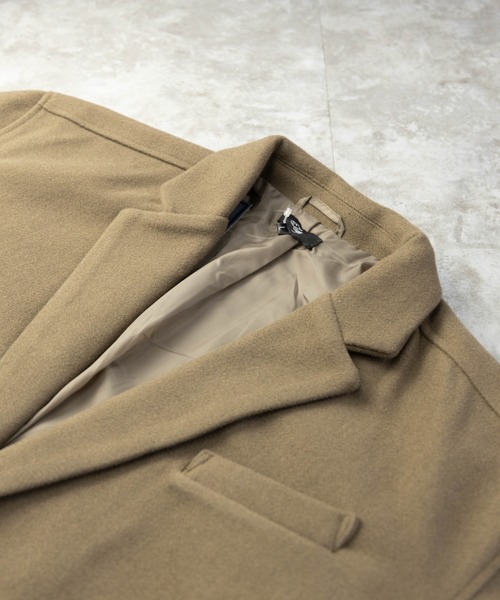 NYLAUS(ナイラス)の「フェイクウール ワイドテーラードジャケット(テーラードジャケット・メンズ・ブラック/オートミール/パープル系/ベージュ系・M/L/LL)」の14枚目の写真