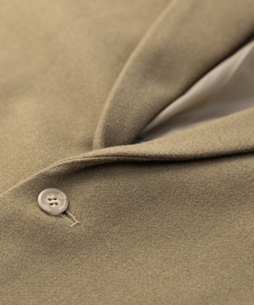 NYLAUS(ナイラス)の「フェイクウール ワイドテーラードジャケット(テーラードジャケット・メンズ・ブラック/オートミール/パープル系/ベージュ系・M/L/LL)」の18枚目の写真