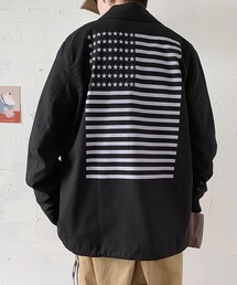 MGV（エムジーヴィー）の「カラー綿麻コーチジャケット（ブルゾン）」