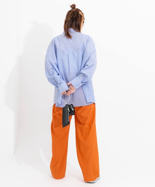 nemne store（ネンネストア）の「サイドラインタック入りナイロンパンツ（その他パンツ・レディース・アイボリー/オレンジ・フリー）」の15枚目の写真