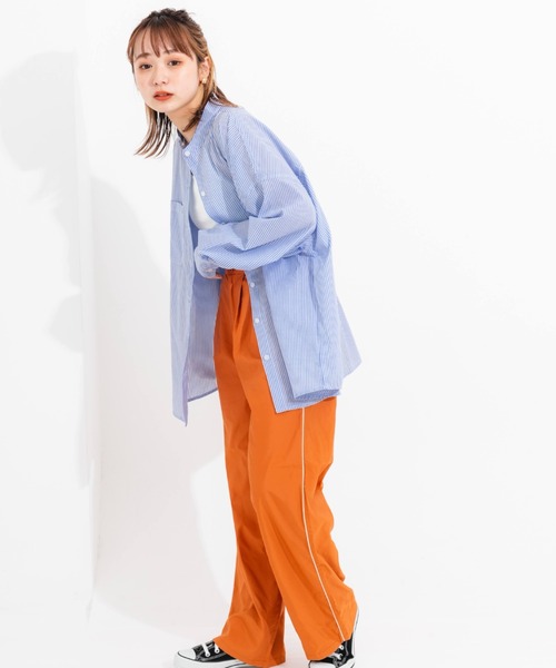 nemne store（ネンネストア）の「サイドラインタック入りナイロンパンツ（その他パンツ・レディース・アイボリー/オレンジ・フリー）」の16枚目の写真