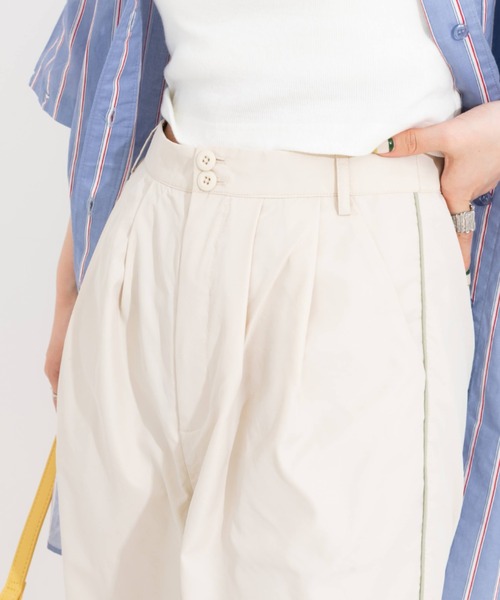 nemne store（ネンネストア）の「サイドラインタック入りナイロンパンツ（その他パンツ・レディース・アイボリー/オレンジ・フリー）」の22枚目の写真