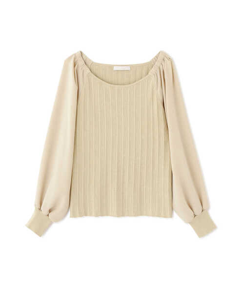 PROPORTION BODY DRESSING（プロポーションボディドレッシング）の「異素材ボリュームスリーブニット / 1212170109（ニット/セーター・レディース・ホワイト/ピンク/イエロー・FREE）」の9枚目の写真