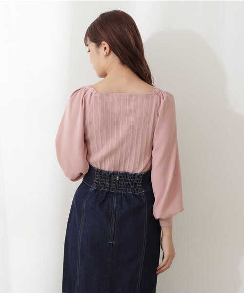 PROPORTION BODY DRESSING（プロポーションボディドレッシング）の「異素材ボリュームスリーブニット / 1212170109（ニット/セーター・レディース・ホワイト/ピンク/イエロー・FREE）」の18枚目の写真