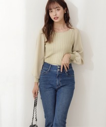 PROPORTION BODY DRESSING | 異素材ボリュームスリーブニット / 1212170109(ニット/セーター)