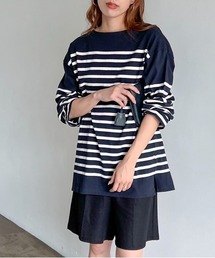 feepur | バスクボーダービッグロンT(Tシャツ/カットソー)