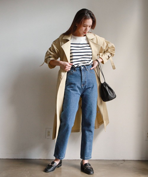 feepur（フェピュール）の「バスクボーダービッグロンT（Tシャツ/カットソー・レディース・ホワイト×ブルー/ホワイト×ネイビー/ホワイト×ピンク/ネイビー×ホワイト・MEDIUM）」の14枚目の写真