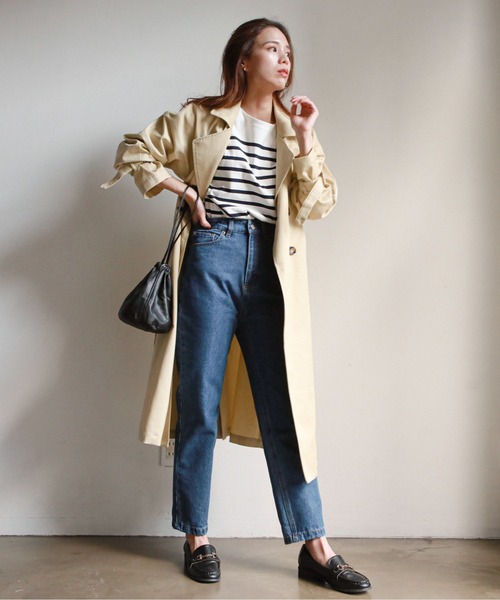 feepur（フェピュール）の「バスクボーダービッグロンT（Tシャツ/カットソー・レディース・ホワイト×ブルー/ホワイト×ネイビー/ホワイト×ピンク/ネイビー×ホワイト・MEDIUM）」の20枚目の写真