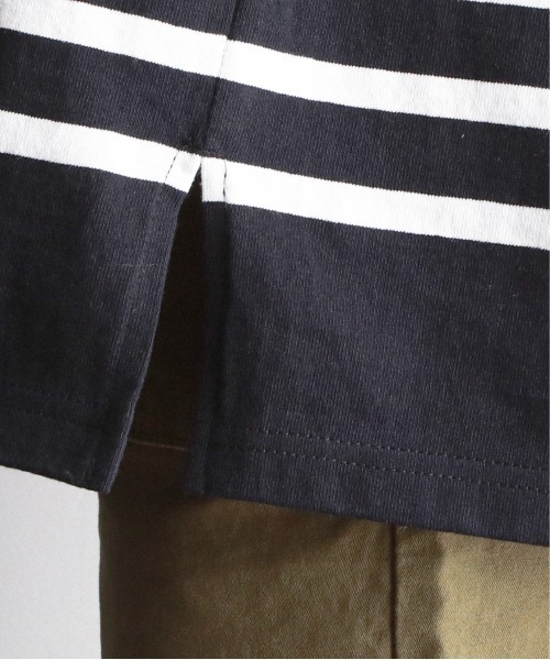 feepur（フェピュール）の「バスクボーダービッグロンT（Tシャツ/カットソー・レディース・ホワイト×ブルー/ホワイト×ネイビー/ホワイト×ピンク/ネイビー×ホワイト・MEDIUM）」の19枚目の写真