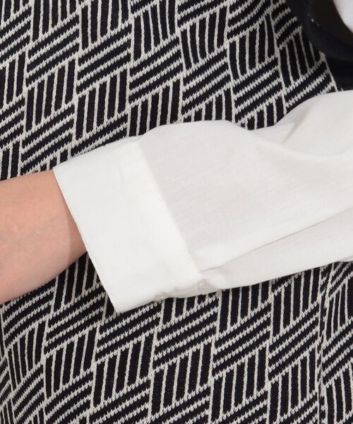 SHOO・LA・RUE（シューラルー）の「◆【2点セット】ジャカードベスト×バンドカラーシャツ（その他トップス・レディース・ブラック/グリーン/サンドベージュ・02/03/04）」の17枚目の写真