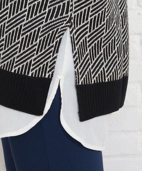 SHOO・LA・RUE（シューラルー）の「◆【2点セット】ジャカードベスト×バンドカラーシャツ（その他トップス・レディース・ブラック/グリーン/サンドベージュ・02/03/04）」の18枚目の写真