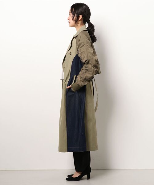 DOLLUPOOPS(ドールアップウップス)の「ブルゾンレイヤード風トレンチコート(トレンチコート・レディース・ライトカーキ/ベージュ・38)」の16枚目の写真