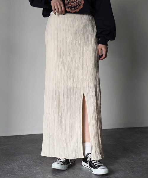 Riberry（リベリー）の「ドビースリットタイトスカート（スカート・レディース・グレー/アイボリー/スミクロ・MEDIUM）」の17枚目の写真