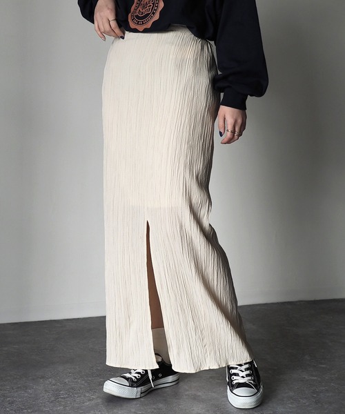 Riberry（リベリー）の「ドビースリットタイトスカート（スカート・レディース・グレー/アイボリー/スミクロ・MEDIUM）」の18枚目の写真