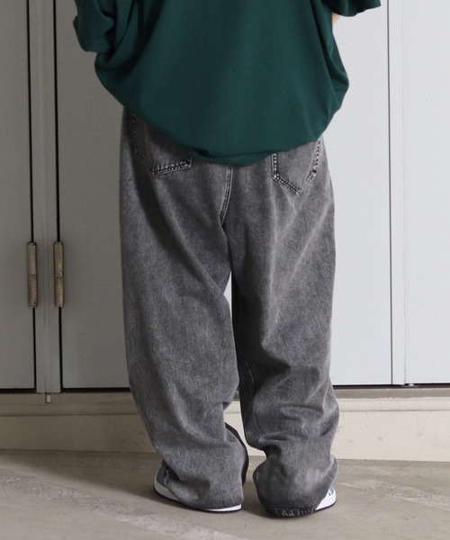 ILL'S（イルズ）の「ILL'S / イルズ ケミカルウォッシュワイドバギーパンツ（デニムパンツ・メンズ・ブルー/ブラック/ブルー系その他/ブラック系その他・L/M）」の14枚目の写真