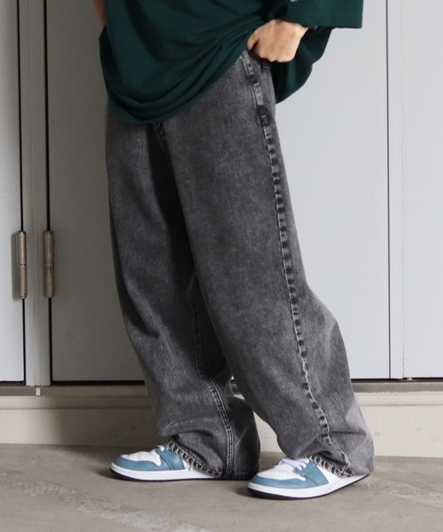 ILL'S（イルズ）の「ILL'S / イルズ ケミカルウォッシュワイドバギーパンツ（デニムパンツ・メンズ・ブルー/ブラック/ブルー系その他/ブラック系その他・L/M）」の15枚目の写真