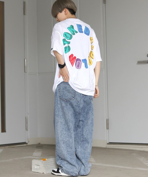 ILL'S（イルズ）の「ILL'S / イルズ ケミカルウォッシュワイドバギーパンツ（デニムパンツ・メンズ・ブルー/ブラック/ブルー系その他/ブラック系その他・L/M）」の11枚目の写真