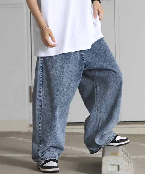 cvtvlist デニムバギーパンツ 3*9様 cvtvlist スペシャル加工 バギーパンツ インディゴバギーデニム