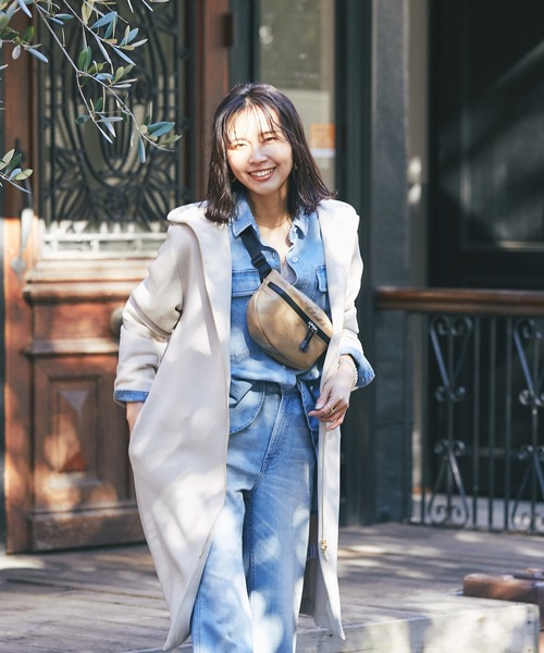 RIVE DROITE（リヴドロワ）の「R.good/アールドットグッド　クロスボディバッグ（ボディバッグ/ウエストポーチ・レディース・ブラック/サンドベージュ・FREE）」の6枚目の写真