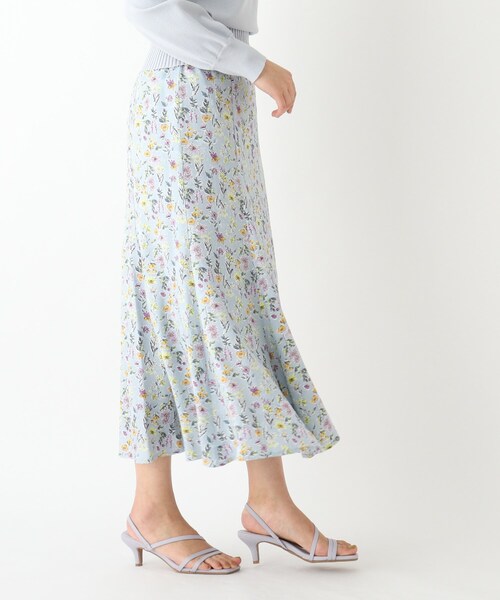 index（インデックス）の「◆フラワージャカードマーメイドスカート【WEB限定サイズ】（スカート・レディース・ホワイト系3/サックスブルー系・40/38/42/36）」の14枚目の写真